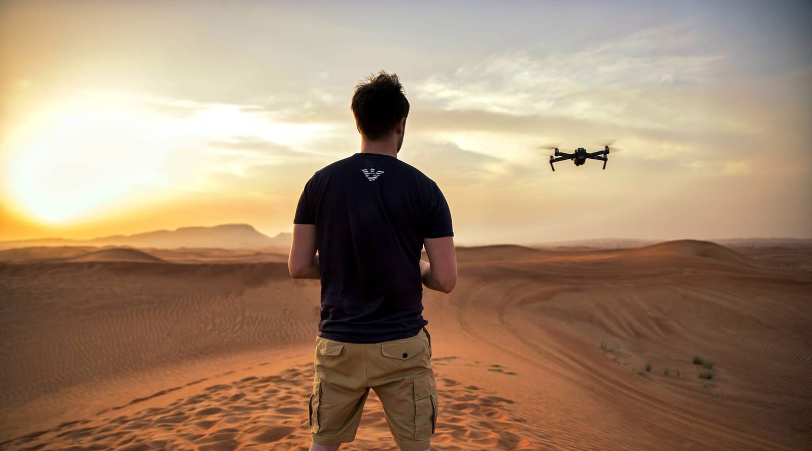 Patrick Schmetzer with Drone
